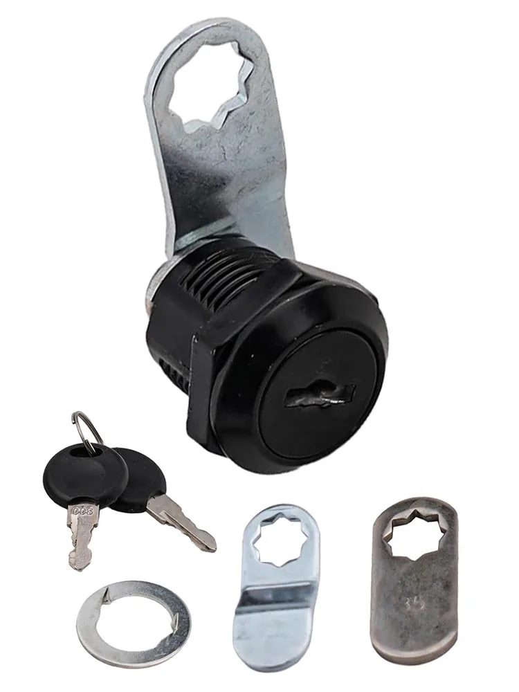 Black Cam Locks 5/8 Inch RV Storage Lock With Keys Versatile Application Convenient Key Management High Compatibility