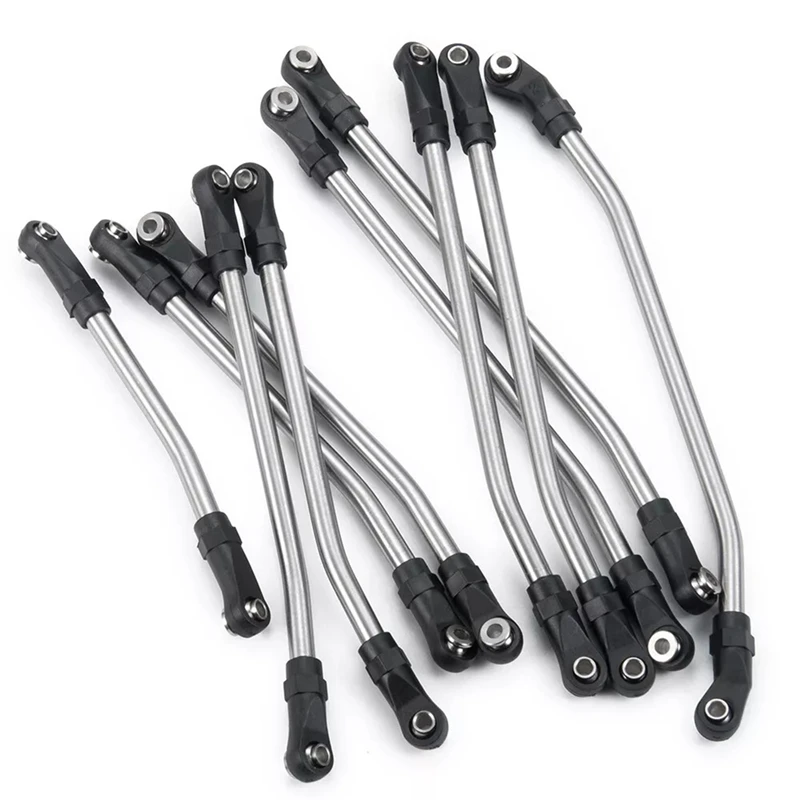 ชุดลิงค์เชื่อมต่อช่วงล่าง RC ขนาด 313 มม. พร้อมปลายก้านพลาสติก สำหรับรถบังคับวิทยุ 1/10 SCX10 II 90046 RC Crawler Car-SPMI