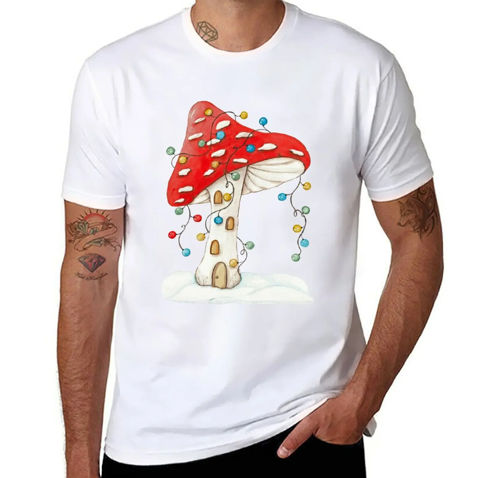 Festive Christmas Fly Agaric Ornament - Nature-Inspired Holiday Decor T-Shirt new edition t shirt mens t shirts