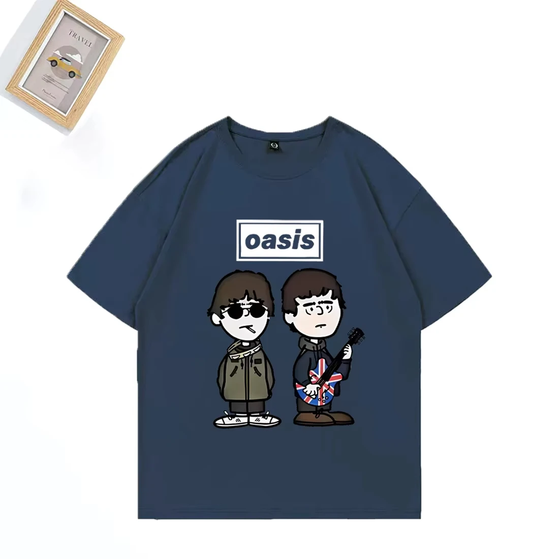 الرجال النساء الكرتون خمر الهيب هوب الشارع الشهير 100_ القطن قصير الأكمام تي شيرت البريطانية روك باند O-الواحة لايف 25 فاسق تي شيرت #3