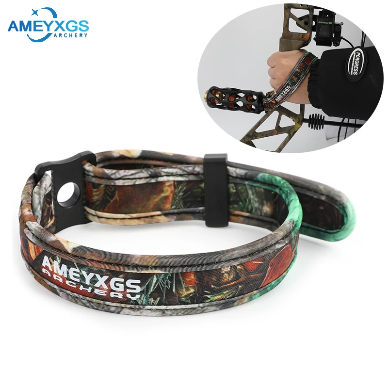 

AMEYXGS Archery Compound Bow Wrist Sling Adjustable Diving Cloth Materials Braided Strap for Hunting Shooting Bows Accessories