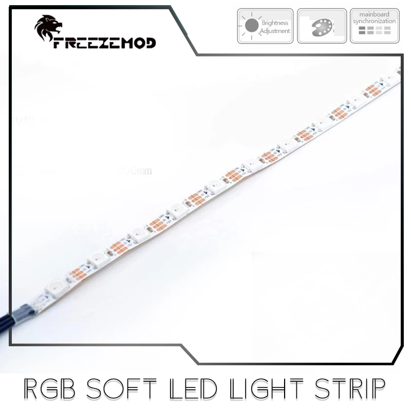 FREEZEMOD RGB Soft LED Light Strip For CPU /GPU Water Block/ Water Pump, 5V ARGB ARUA SYNC, 97-1000mm Length