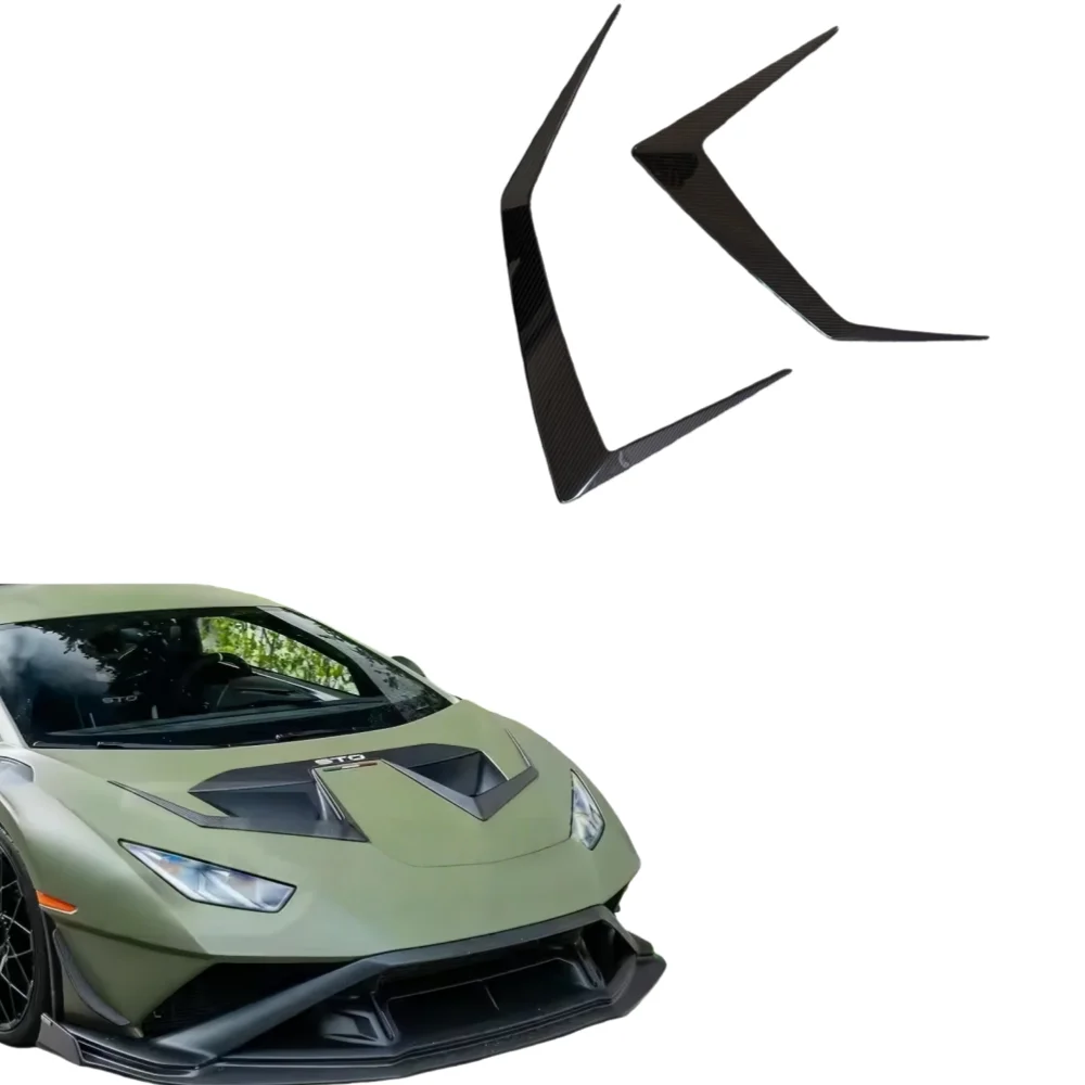 

Декоративная накладка на капот V-образной формы из сухого карбона для Lamborghini Huracan STO