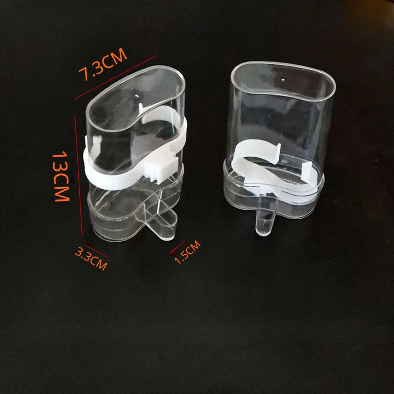 Birds Water Feeders Dispenser Automatic Bird Feeder Pet Parrot Drinking Cup Cage Feeding Supplies Lovebird Cage Accessories