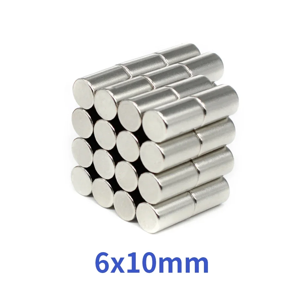 6x10mm Small Circular Magnets 6x10mm For Home Refrigerators, Offices DIY 6x10mm