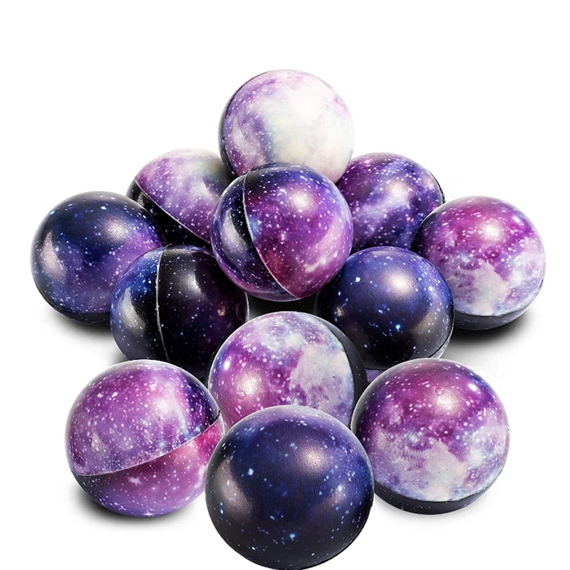 FBIL-50Pcs Galaxy Stress Balls,2.5 Inch Space Theme Stress Balls Squeeze Balls Stress Relief Balls For Kids And Adults Toys