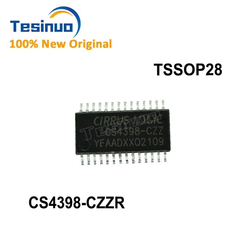 1PCS CS4398-CZZR CS4398 TSSOP-28 DAC de Audio de Alta Fidelidad, Conversor Digital a Analógico, Chip de Audio de Alta Resolución, Original en Stock