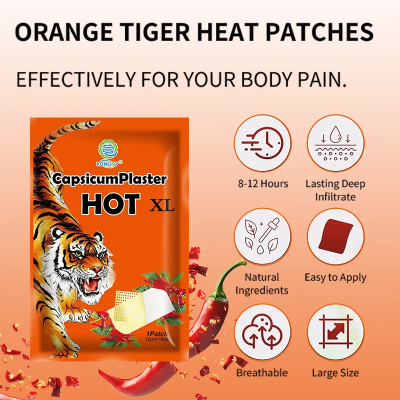 Tiger Patch Sciatica Nerve Patches Lumbar Herniated Piriformis Hip Joint Sprain Relief Sticker Muscle Joints Medical Care Patch