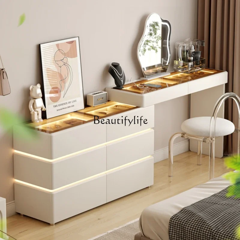 Cream bucket cabinet integrated dresser extremely narrow with lamp corner six bucket storage cabinet dressing table