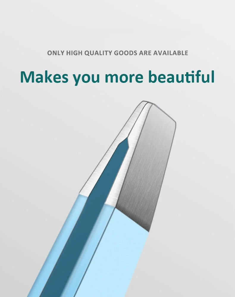 Augenbrauenpinzette Bunte Haarschönheit Feine Haare Puller Edelstahl Schräge Augenbrauenklammern Entfernung Make-up-Tools – Detail 1