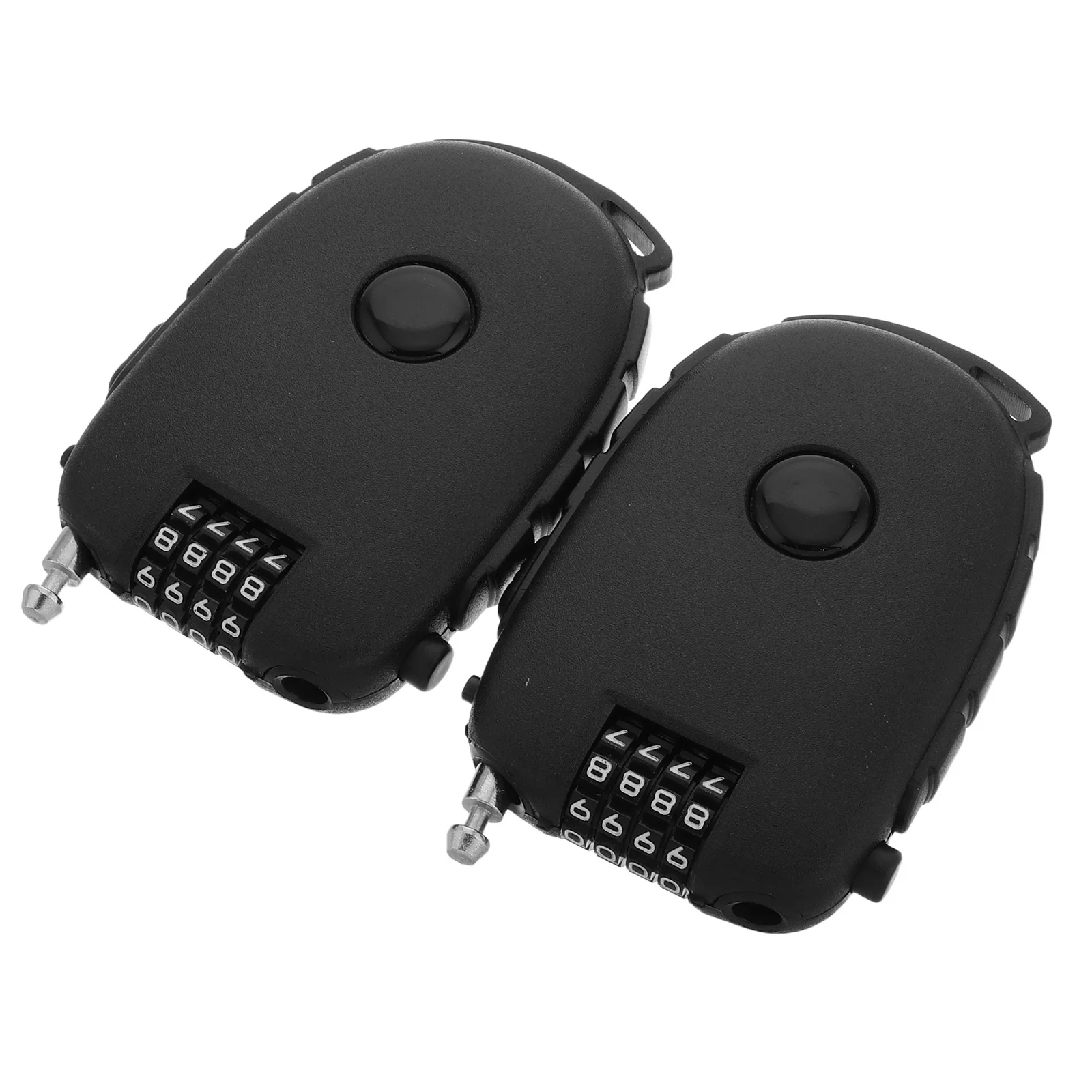 

2Pcs Steel Cable Lock Portable Stretchable Retractable Lightweight Anti-Theft for Stroller Luggage Quick Release