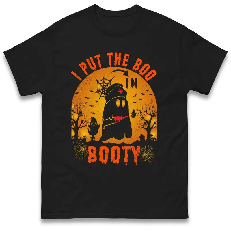 أضع The Boo Halloween تي شيرت شخصية الحفلة الليلية مخيفًا