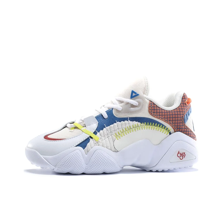 PEAK Taichi 6371 Cushioning, Wear Resistant Low top Chunky Sneakers Women's Ecru E14758E