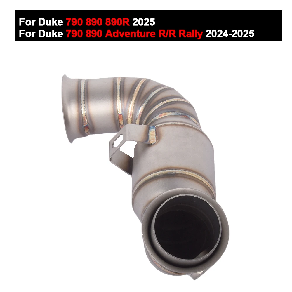 Motorcycle Modified Exhaust Middle Link Pipe Muffler Slip On For Super Duke 790 890 890R 2025 790 Adventure R 2024-2025