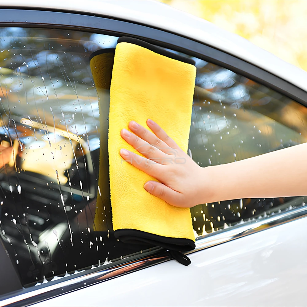 Lint Free Super Absorbent Microfiber Towel Car Interior Dry Cleaning Rag Thickened Wash Cloth Auto Detailing Tool Kitchen Home