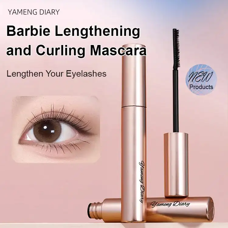 Mascara opaco in fibra di seta Pennello ultrafine per trucco Allunga le ciglia Mascara arricciante marrone nero ad asciugatura rapida impermeabile Comestic