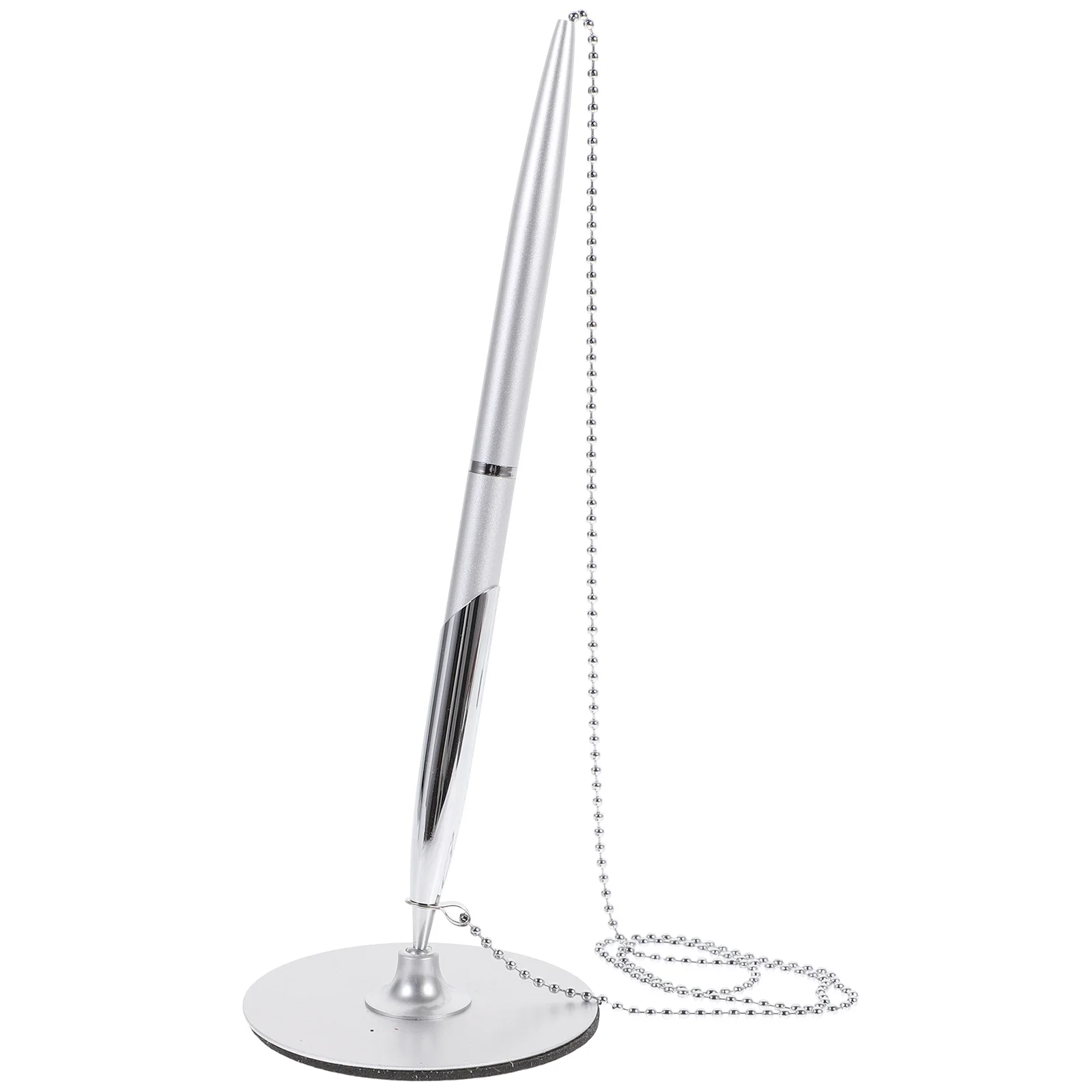 

Metal Ballpoint Pen Round Base No Holes Ergonomic Design Smooth Writing For Office School Home Use Counter Service Stationery