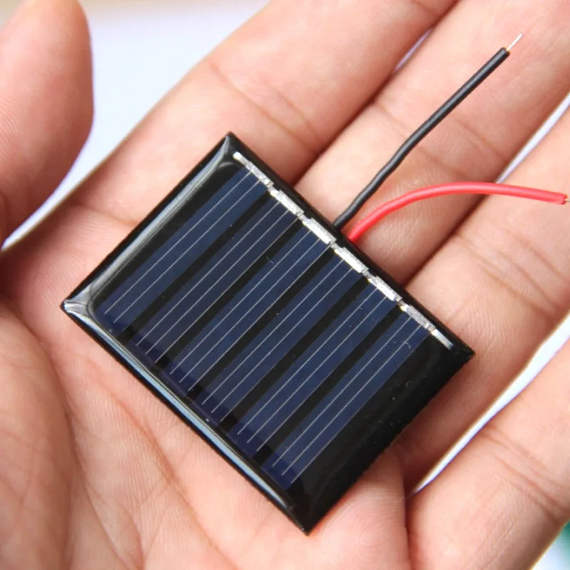 Factory Price 50PCS Mini Solar Panel 0.15W 3V 40x30MM Epoxy Solar Cells Small Solar PV Module DIY Charger Toys Education Kits