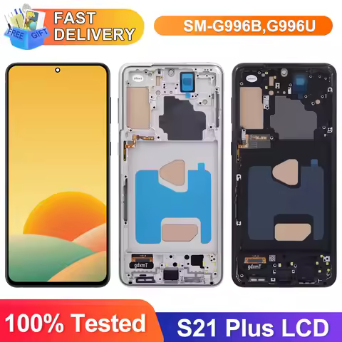 With Frame For Samsung Galaxy S21 Plus G996 G9960 G996F Lcd Display Touch Screen Digitizer Replacement For samsung S21+ lcd