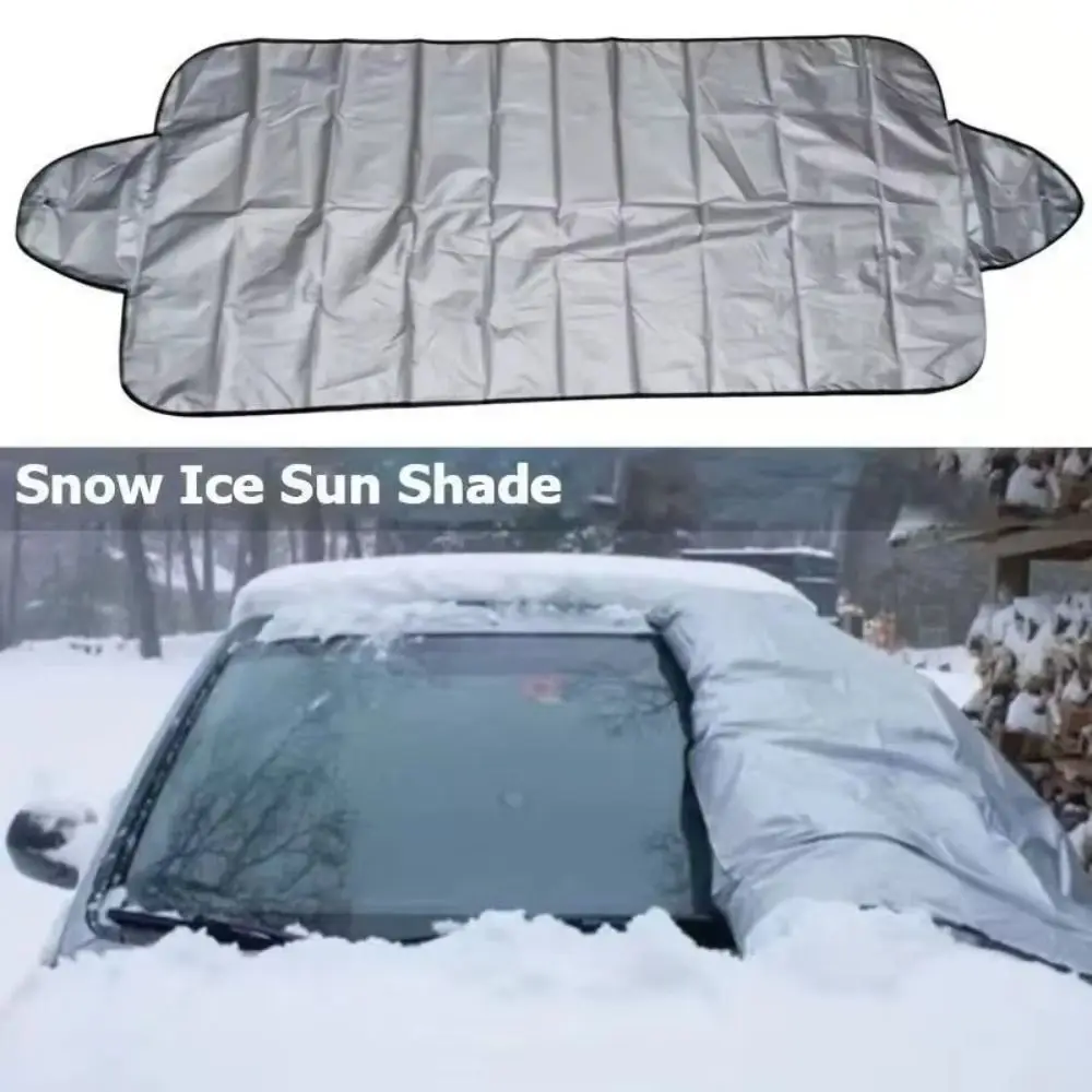 

PE Pearl Cotton Car Windshield Cover Easy Installation All-Weather Windshield Snow Cover Heat Protection 200x70cm