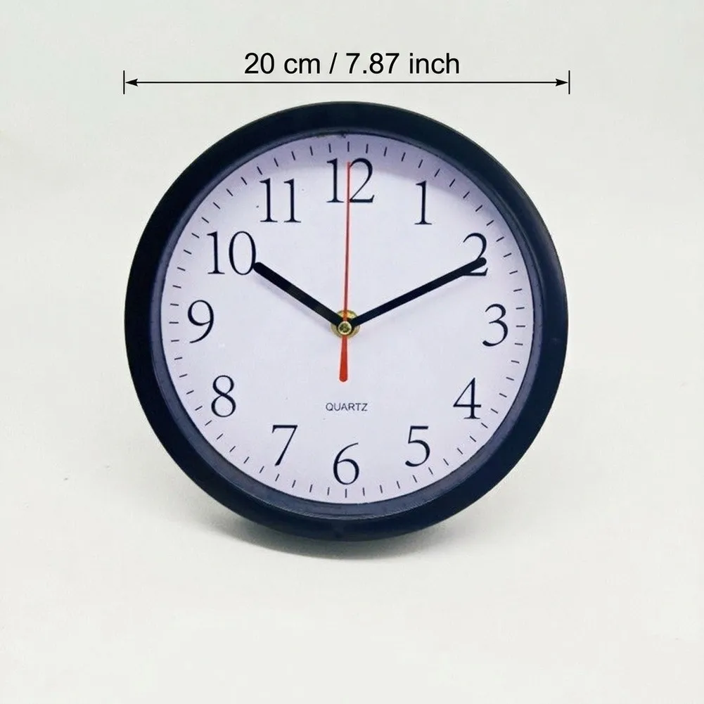 Home Decor Clock 20cm Wall Clock Wall Clock Sleek Design High Legibility Daily Wear Resistant Reliable Performance