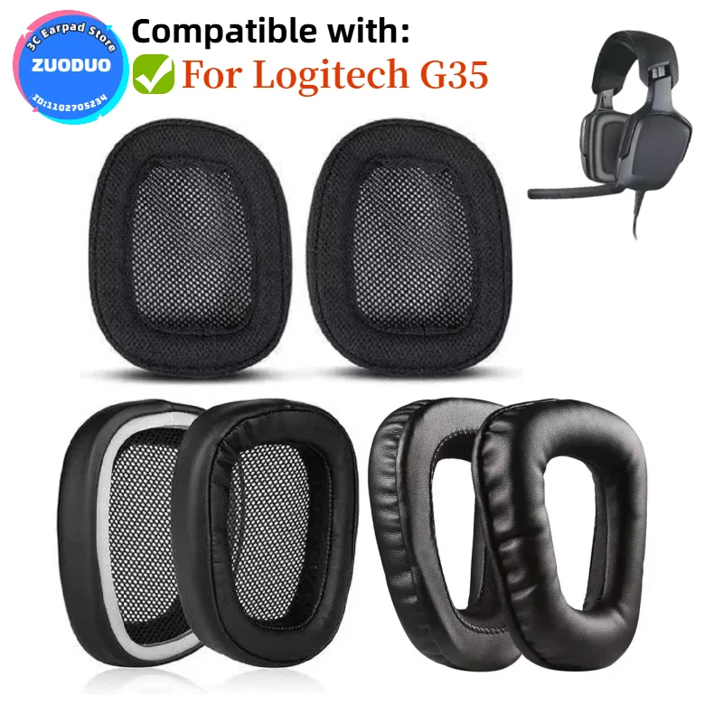 

EarPads For Logitech G35 Headphones Headset Replacement Ear Pads Cups Earpad Memory Foam Cushions
