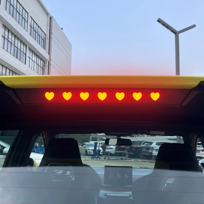 High Brake Light Board Rear Light Carbon Fiber Pattern Sticker Styling Appearance Decoration for BYD Seagull Dolphin MINI Car