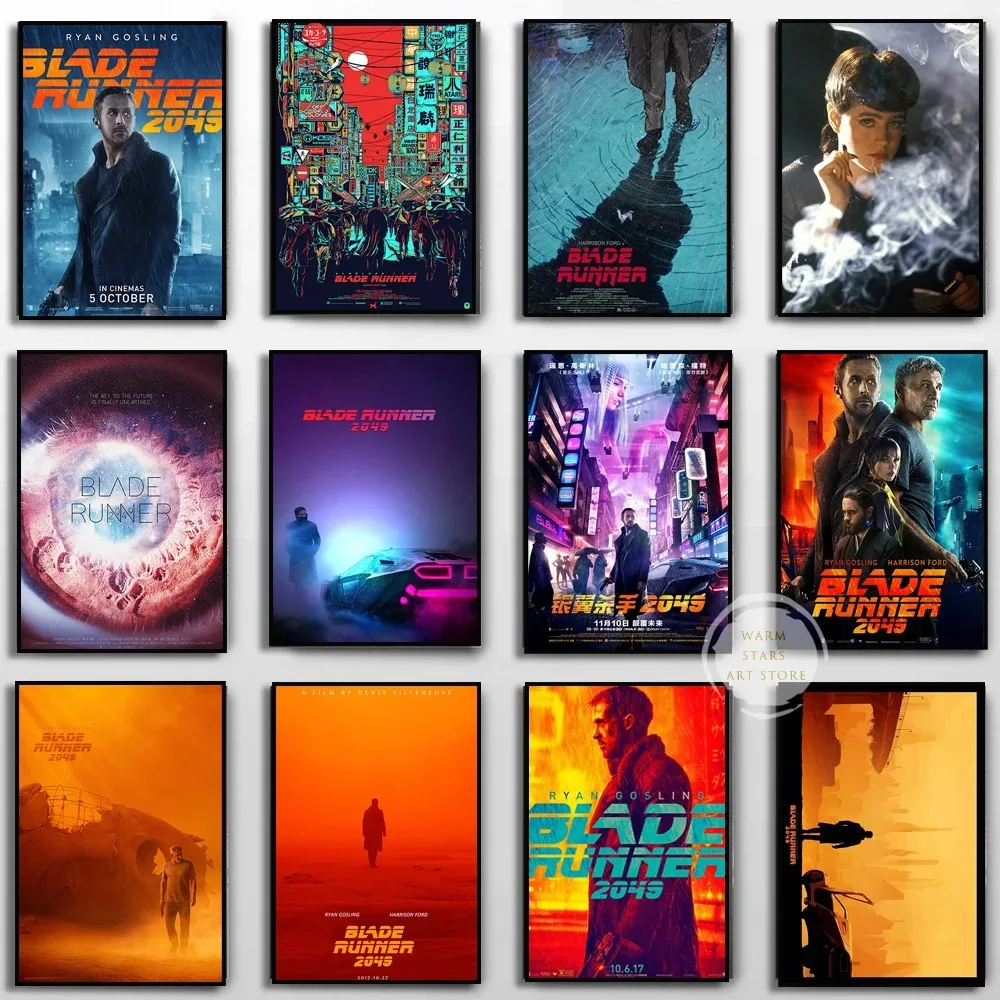 Blade Runner 2049 Poster Classic Sci-fi Movie Retro Quality Canvas Painting for Room Living Sofa Wall Art Picture Home Decor