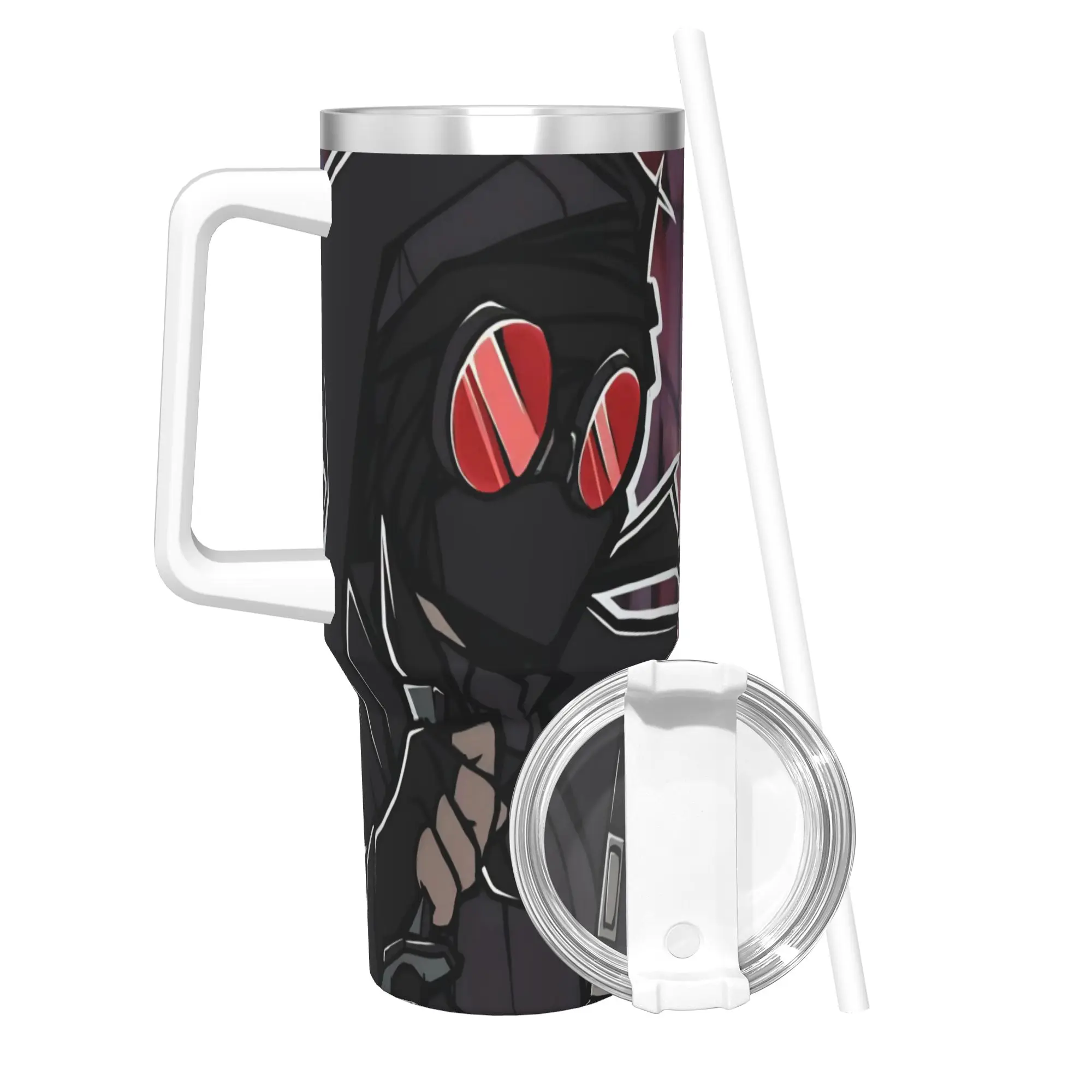 MADNESS COMBAT Hank 40oz Tumbler Stainless Steel Double Wall Vacuum Insulated  Mug With Straw