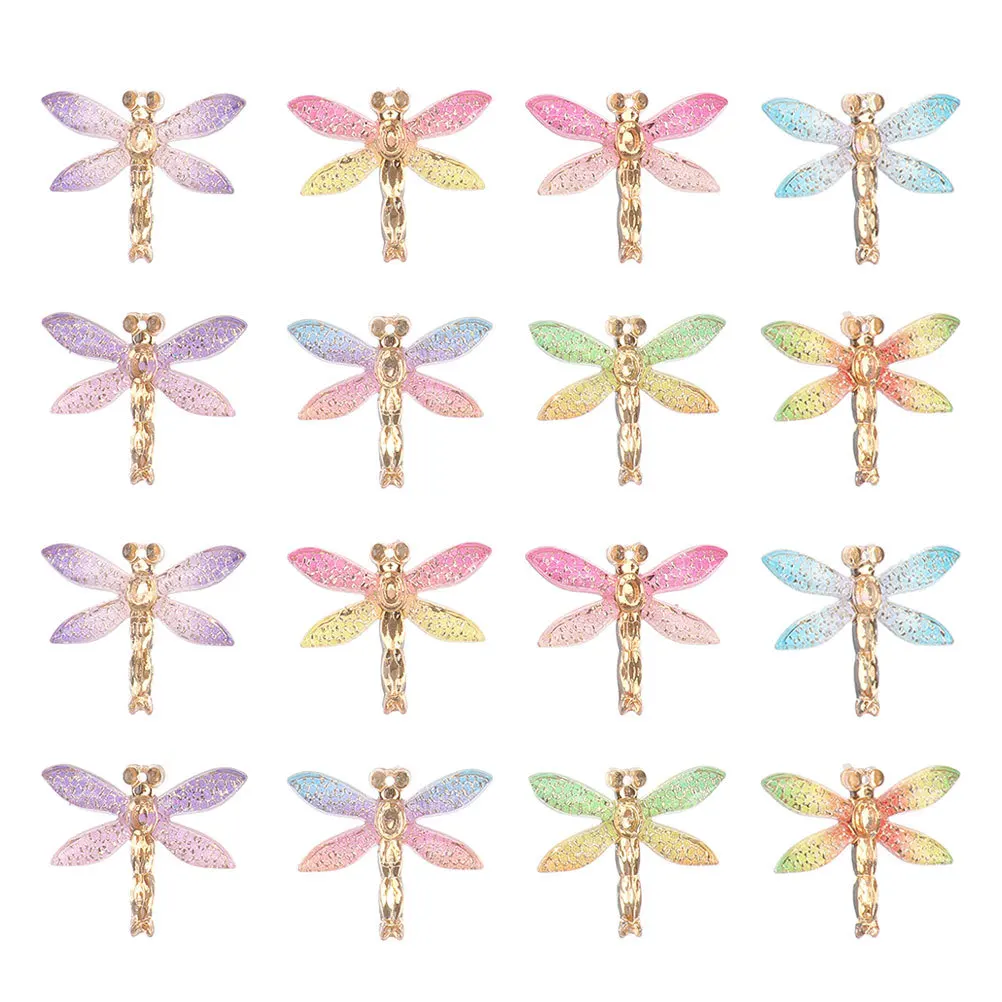 

24 шт., ювелирные изделия в форме стрекозы, подвески, декоративные подвески для DIY, ожерелье, браслет, серьги, ювелирные изделия, принадлежности для рукоделия