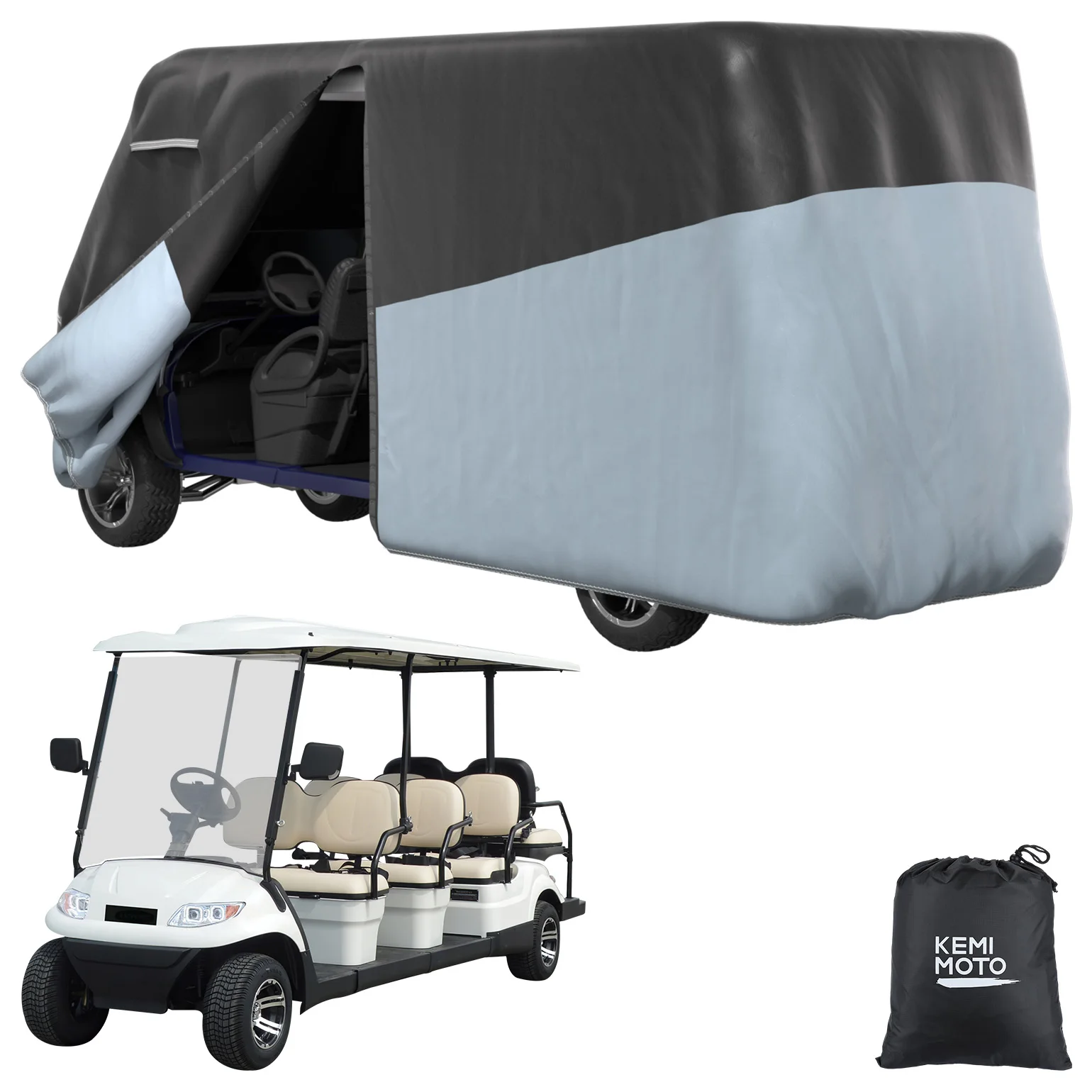 

Дождевик для тележки для гольфа 170x48x66 дюймов 6 + 2/8 для EZGO TXT RXV Express S2, клапан для клубного автомобиля Onward 2 Villager Tempo для Yamaha Drive 2