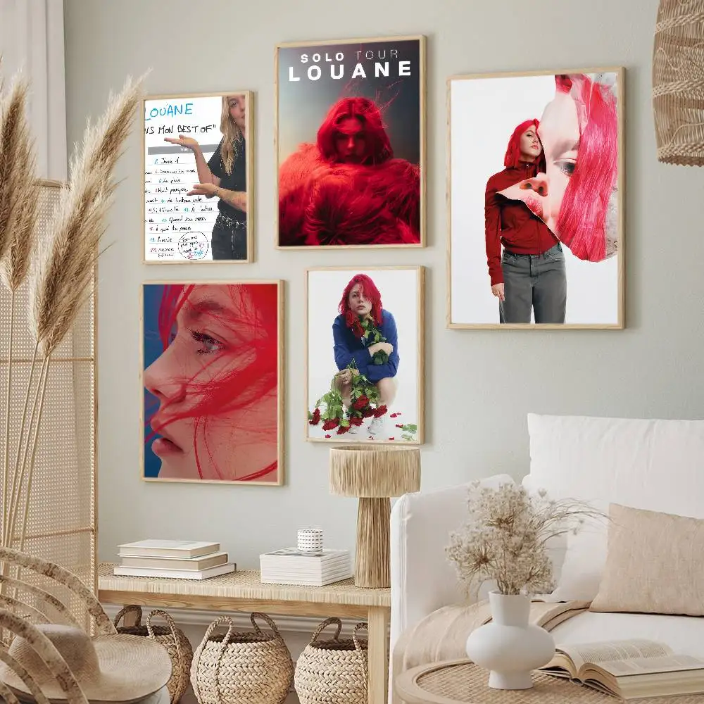 المغني Louane Tiens mon أفضل اللوحات الزخرفية الملصقة مناسبة لغرف المعيشة وغرف النوم والمكاتب والحانات #1