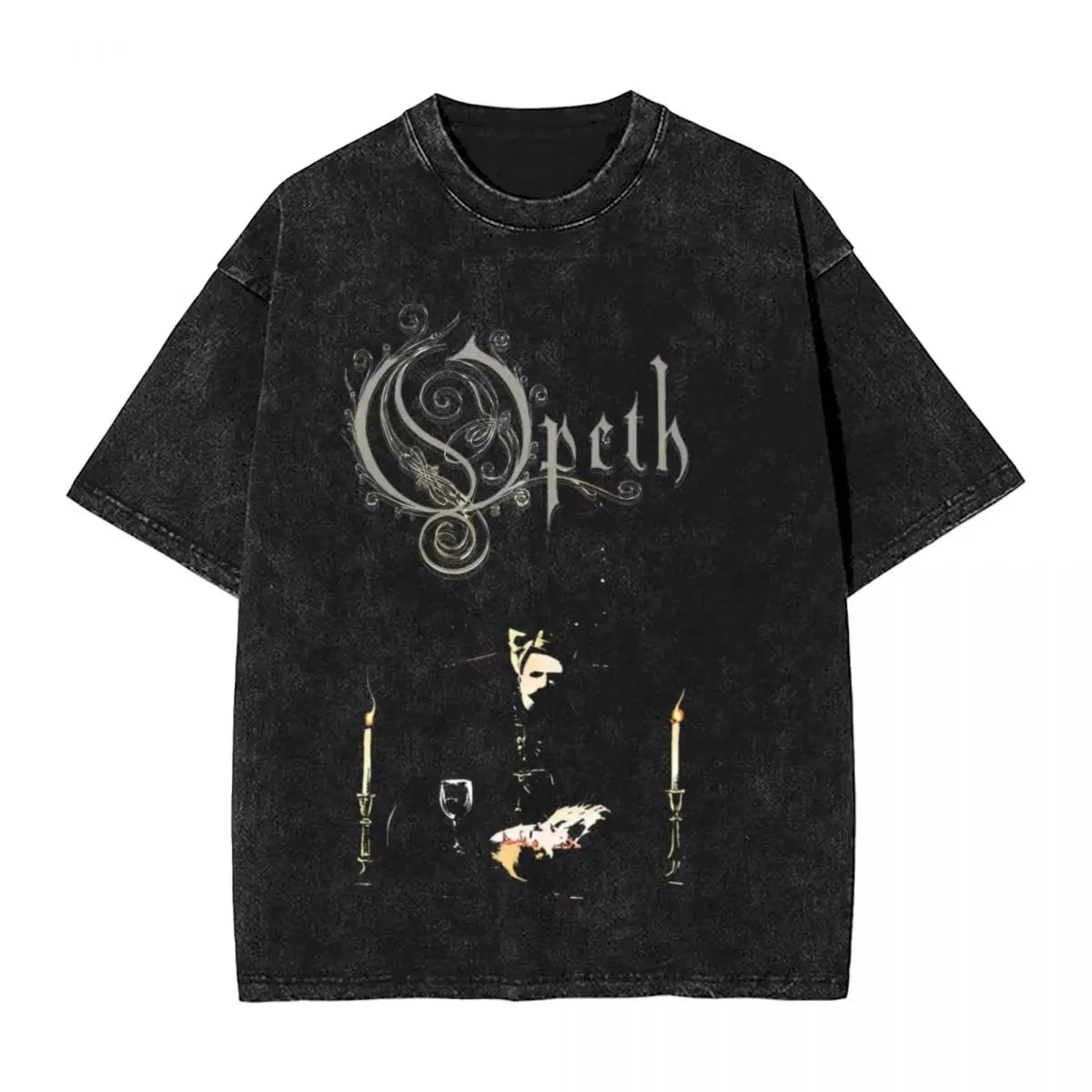 DIGNITY Opeths Swedish Metal Band Washed T Shirt Streetwear Novelty T-Shirt Tees Tops for Men Women Short Sleeve Oversize Summer