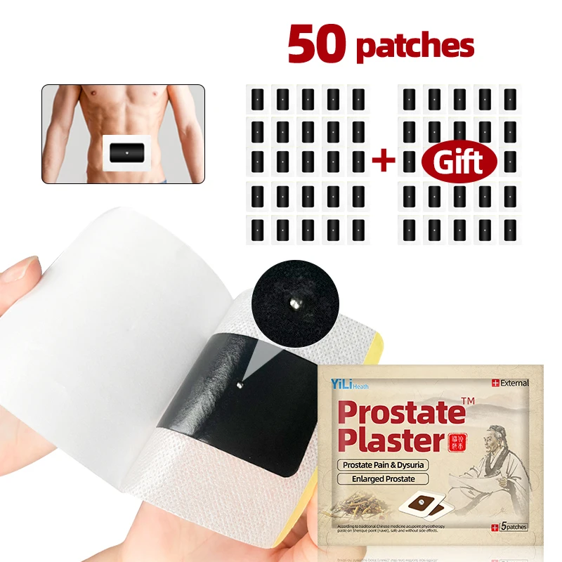 

50Pcs Prostate Treatment Hua Tuo Patch Prostatitis Prostatic Navel Plaster Strengthen Kidney Men Urinary Urethritis Medicine