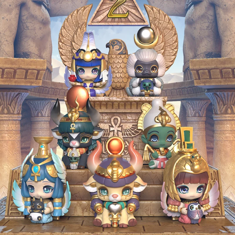 

Aaru Garden Series 2 Blind Box Mistery Egyptian Figure Caja Ciega Mystery Box Misteriosa Kawaii Toys Model Kids Surprise Gifts