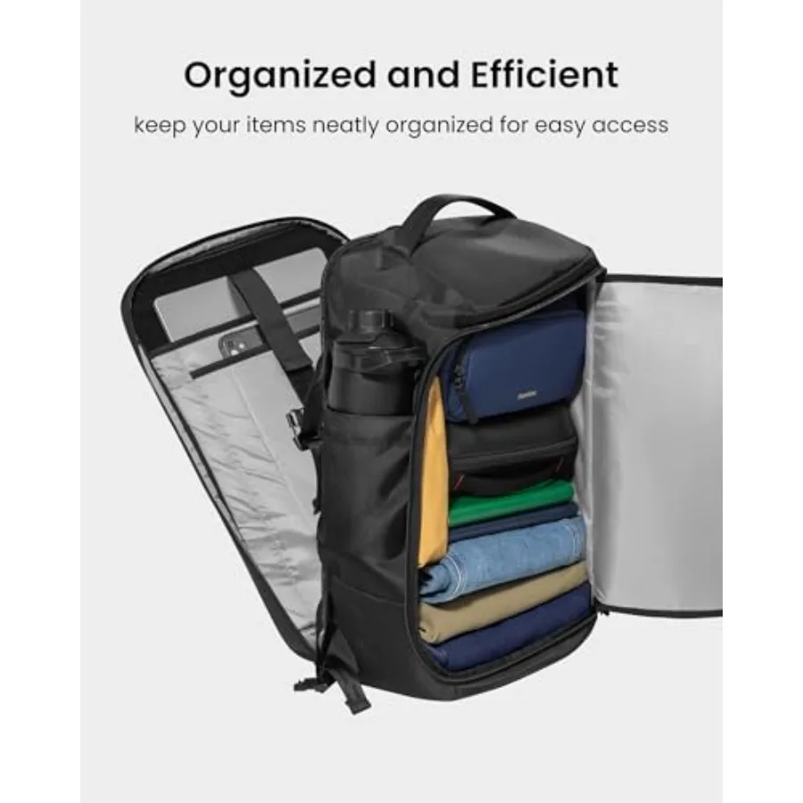 حقيبة ظهر للسفر من توموك بسعة 38 لترًا، معتمدة من الطيران، حقيبة حمل للأمتعة مقاومة للماء وخفيفة الوزن، متينة #3