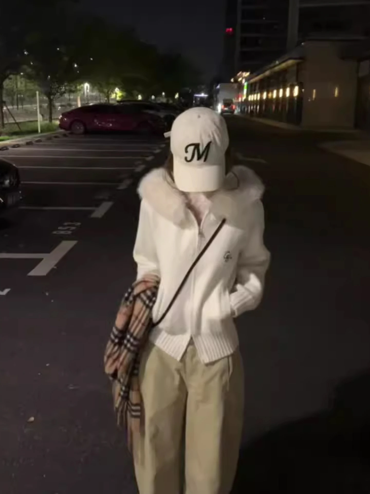 سترة صوفية نسائية أنيقة مفتوحة مع ياقة من الفرو، بلوزة محبوكة فضفاضة وسحاب مزدوج كاجوال لفصول الخريف والشتاء #2