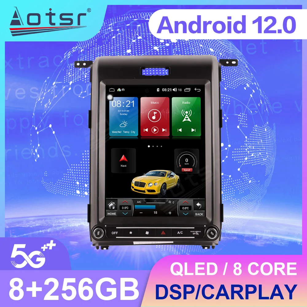 13 Inch Android13 256GB  Upgrade Car Radio For Ford Ranger F150 2009-2014 Bluetooth SIM GPS Carplay Stereo Head Unit Carplay