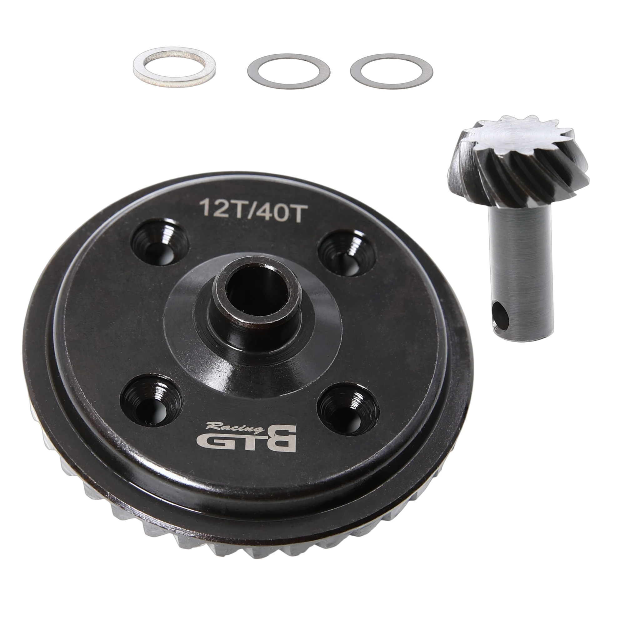 GTBRacing DBXL-E2.0 HD Steel Ring Pinion Gear 12T 40T Set for 1/5 RC Car Losi DBXL-E 2.0 Buggy Part