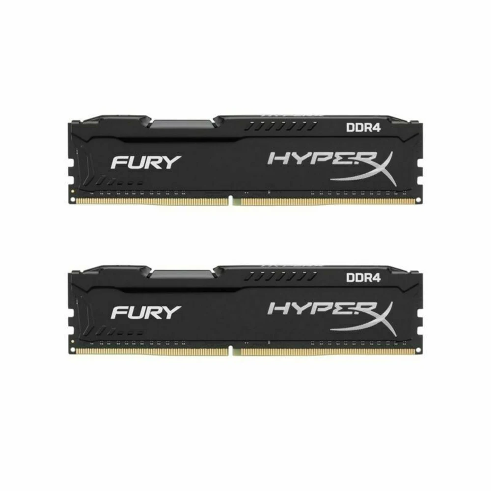 หน่วยความจำ Hyperx 4GB 8GB 16GB 32GB 2133MHz 2400MHz 2666MHz 3200MHz หน่วยความจำสำหรับเดสก์ท็อป DIMM DDR4 25600 19200 RAM HyperX FURY