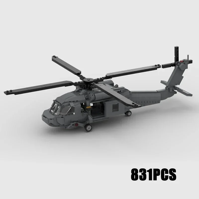 Moc Building Bricks modello militare Sikorsky UH-60 Black Hawck Technology blocco modulare regali giocattoli per bambini set fai da te assemblaggio