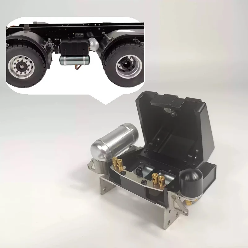 

Nooxion 1/14 Mud Head Towing Head Simulation Battery Box Air Tank For Tamiya Lesu For Scania Man Actros Volvo Car Parts