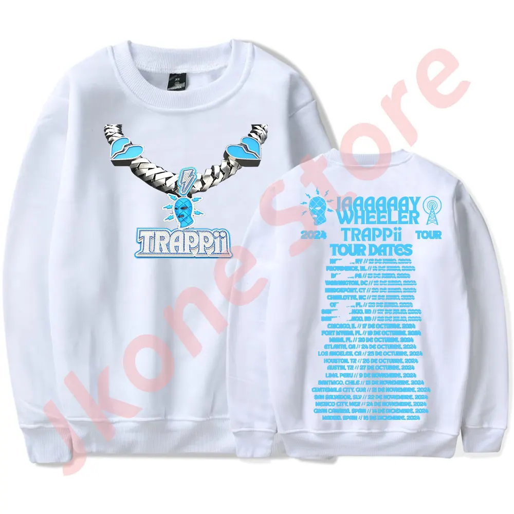 Jay Wheeler TRAPPii Tour 2024 Merch Crewneck Sweatshirts Cosplay Women Men Fashion Casual Long Sleeve T-Shirts