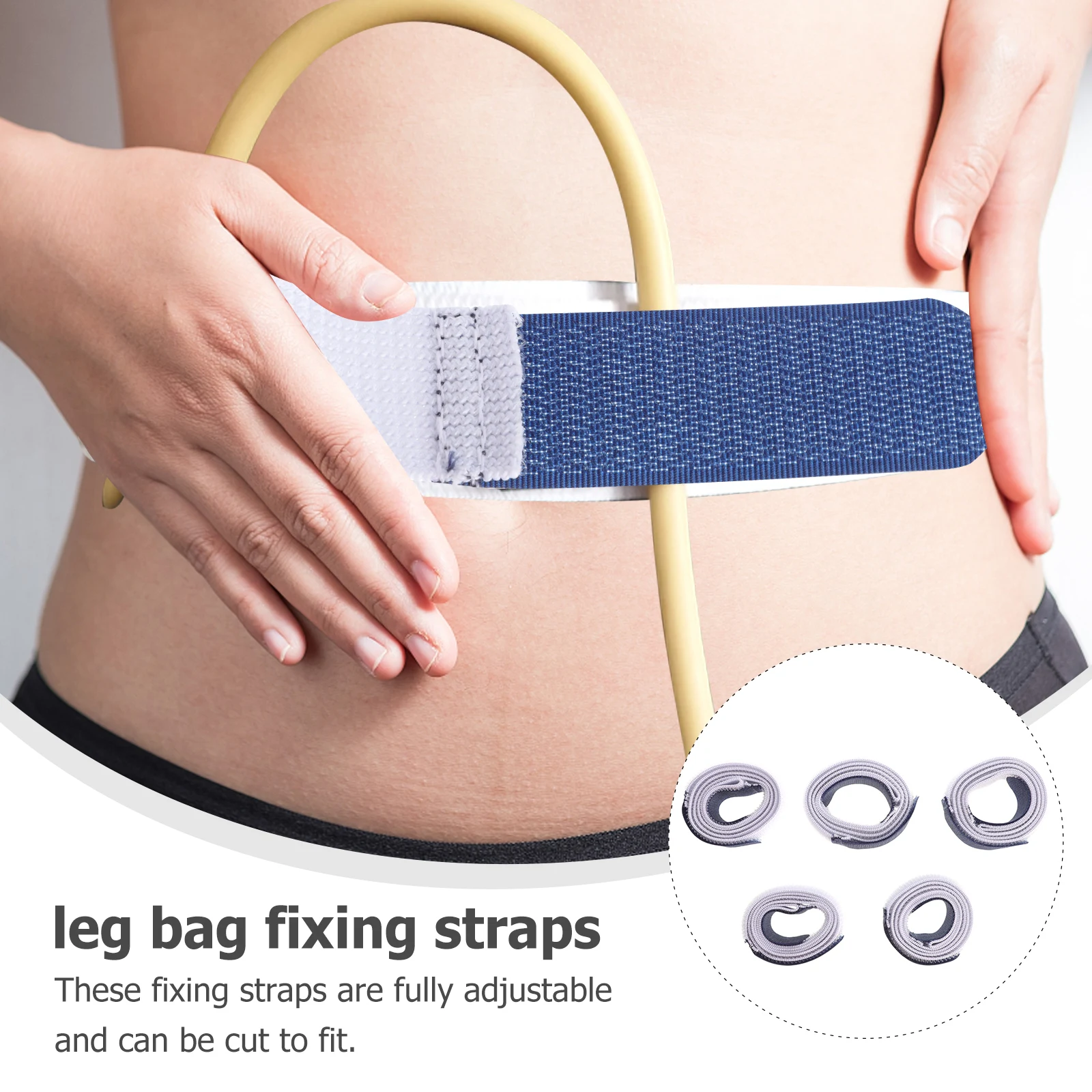 

5 pcs Leg Bag Fixing Straps Durable Nonslip Adjustable for Urine Bags Catheter Belly Belt Pregnant Women Premium Material