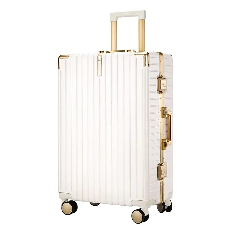 Women's large-capacity trolley case, lockbox, sturdy and durable suitcase, spinner wheels