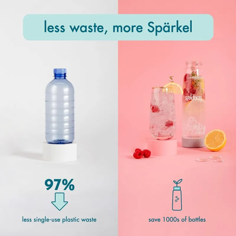 Sparking sparklingウォーターメーカー、新学期システム、co2タンクが必要ありません、フレッシュを使用する活性炭水機