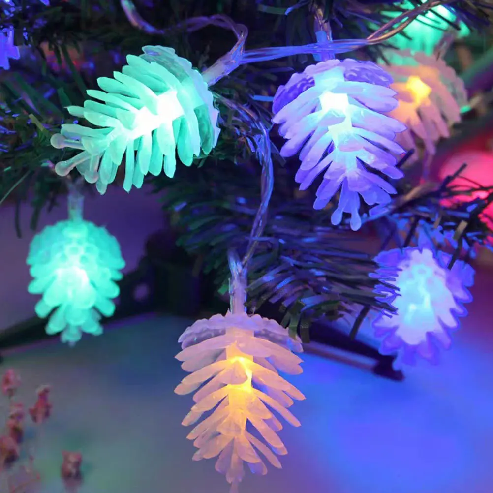 

Pine Cone String Lights Indoor Decoration Decorative Long Life Span Led Pvc Energy Saving