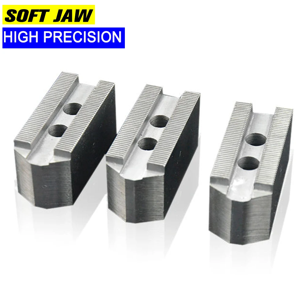 

10 inch Soft claws for CNC Machine Hydraulic Lathe Chuck High quality soft 3 Jaw 60 90 120 degree pitch1.5 one set of three