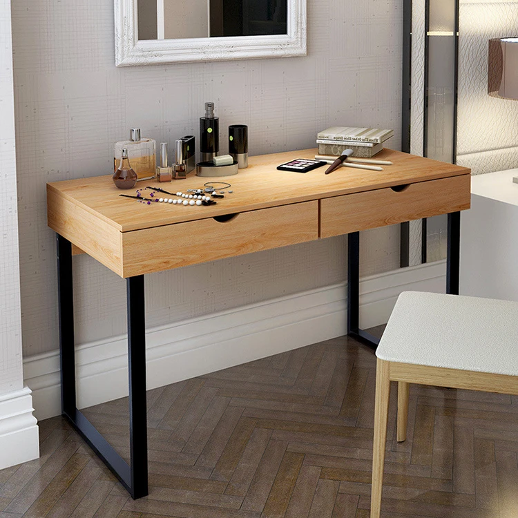 ！@Wholesale Simple  Computer Desk Modern Multi-functional Double Drawer Design Computer Desk U-shaped Steel Frame Desk Legs