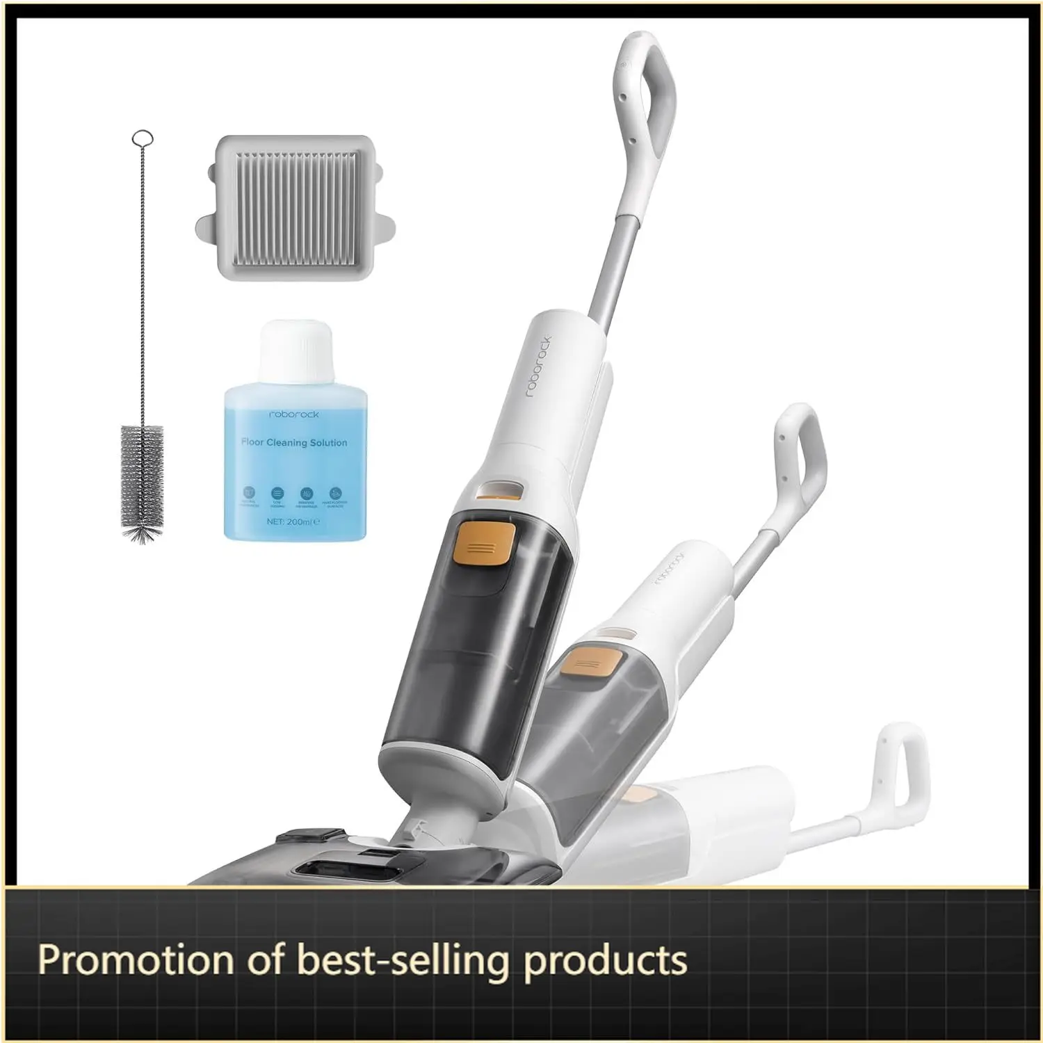 

Cordless Wet Dry Vacuum Mop All In One Floor Cleaner Machine Self Cleaning Electric Mop